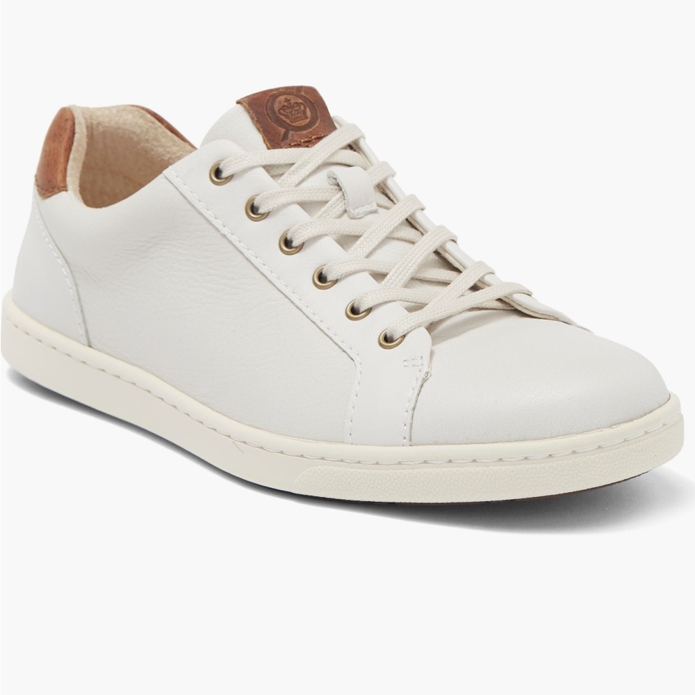 Børn Men’s White and Brown Ashram II Lace-Up Sneaker